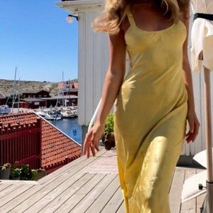 ISO Realisation Par Allegra Yellow Dragon Dress Small